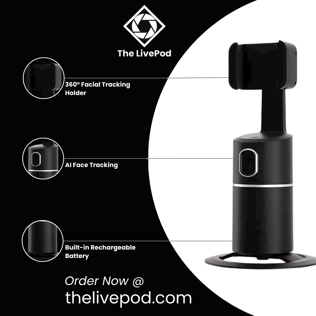 The LivePod Auto-Rotating Smartphone Gimbal